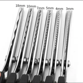 3-7mm New Dressmaking Scalloped Edge Pinking Shears Scissors Clipper Cutter Sewing Professional Tailor Scissors Cloth Tailoring