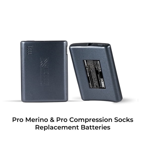 3.7v Powersheer Micro Sock Batteries 3600mAh and Cable 2 Pack