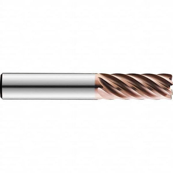 3/8", 1-1/8" LOC, 3/8" Shank Diam, 3-1/4" OAL, 7 Flute Solid Carbide Square End Mill
