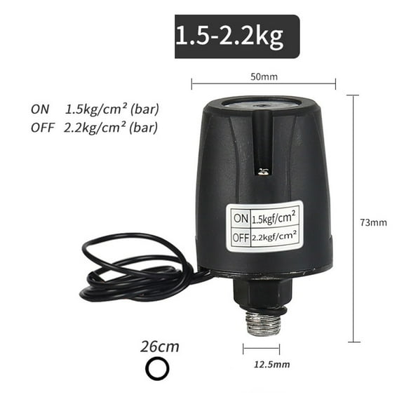 3/8 1/4 Pressure Controller Automatic Water Pump Pressure Switch Controller Double Contact AC220V 750W