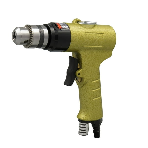 3/8" (10mm) Pneumatic Pistol Drill, Positive and Negative Air Drill, Pneumatic Drilling Tool ,Long Service Life