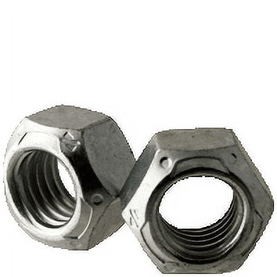 3/8"-16 Conical Lock Nut, Grade C, All Medium Carbon Steel, Zinc CR+3 & Wax Plating, (inch) (Quantity: 2000)