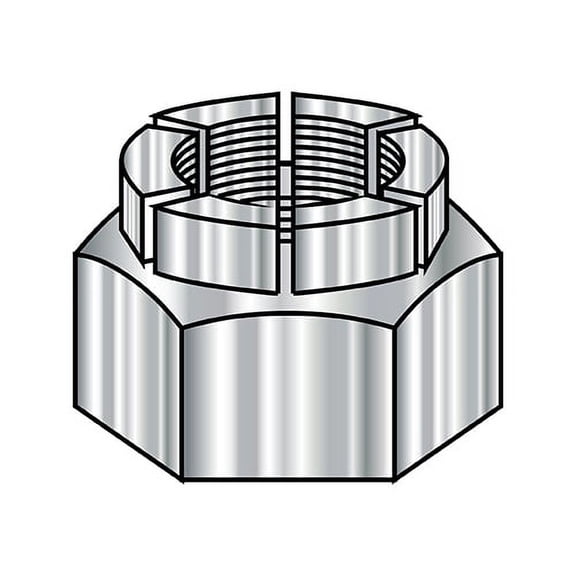 3/8-16 Flex Type Lock Nut Full Height 18-8 Stainless Steel (Pack Qty 125) BC-37NXL188