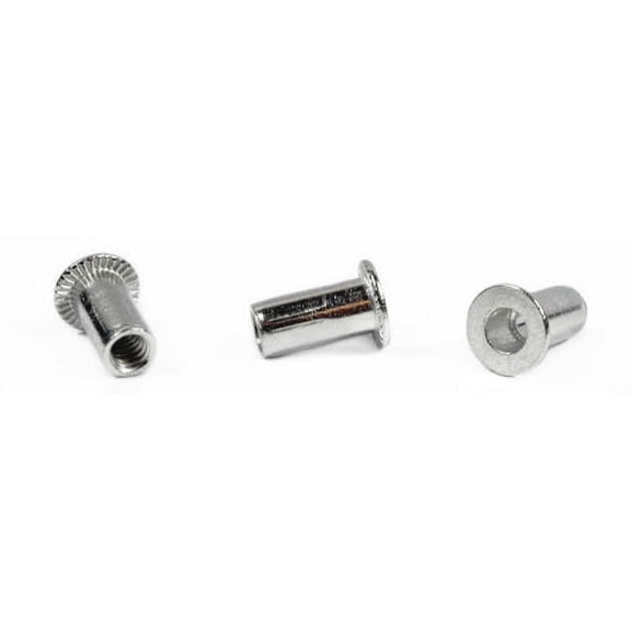 3/8-16 (Max Grip .200) Large Flange Blind Threaded Inserts / Aluminum Alloy 5056 - 1000 Piece Carton