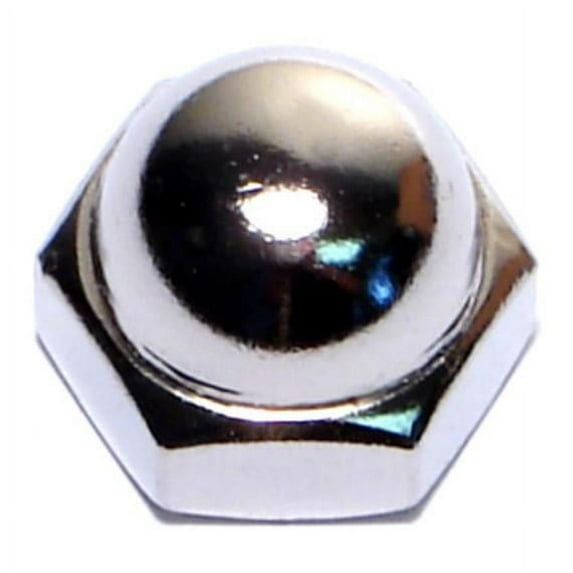 3/8"-16 Nickel Plated Steel Coarse Thread Acorn Cap Nuts CNS-120