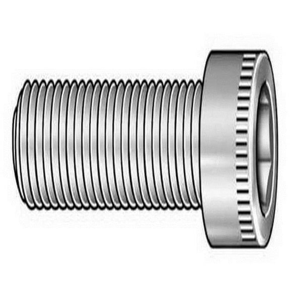3/8"-16 Socket Head Cap Screw, Socket, Black Oxide Alloy Steel, 1 in Length, 100 PK