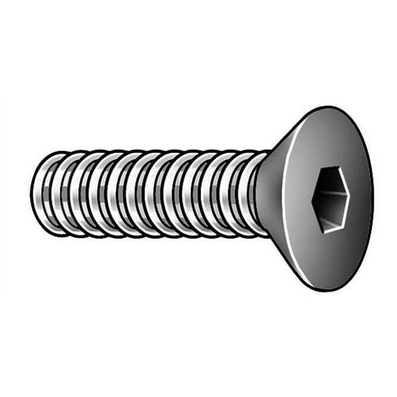 3/8"-16 Socket Head Cap Screw, Black Oxide Alloy Steel, 3/4 in Length, 100 PK(FHSIA0370075USA-100BX)