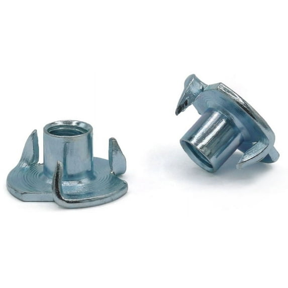 3/8-16 X 5/16" 3 Prong Tee Nuts / Steel / Zinc - 1000 Piece Carton