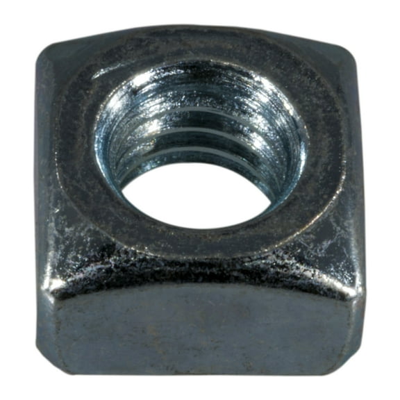 3/8"-16 Zinc Plated Steel Coarse Thread Square Nuts SQRNT-050