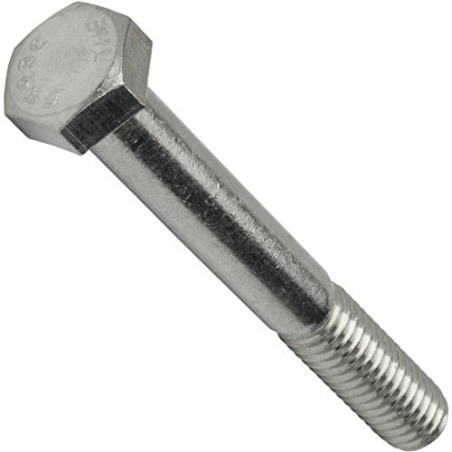 3/8-16 x 1-1/2" Hex Head Cap Screw Bolts, External Hex Drive, Stainless Steel 304, Partially Threaded, Stainless Steel, Quantity 50 by$$Hardware