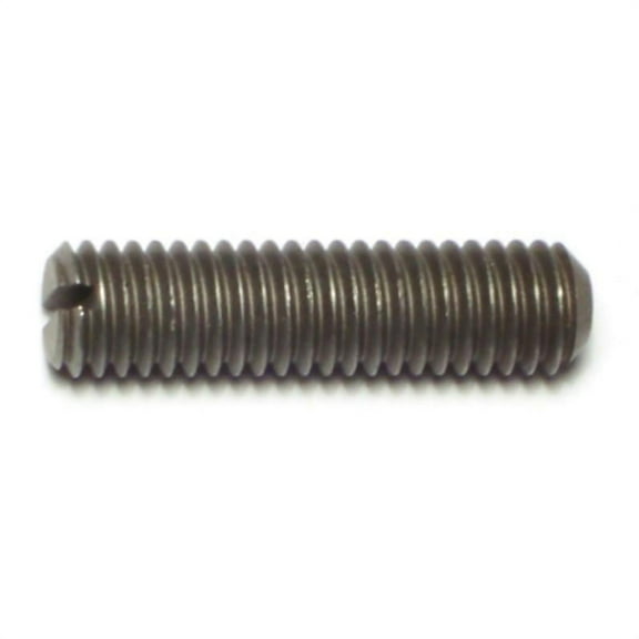 3/8"-16 x 1-1/2" Steel Coarse Thread Slotted Headless Set Screws (8 pcs.)