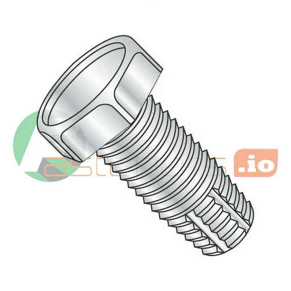 3/8-16 x 1 1/2" Type F Thread Cutting Screws / Unslotted / Hex Head / Steel / Zinc (Quantity: 400 pcs)