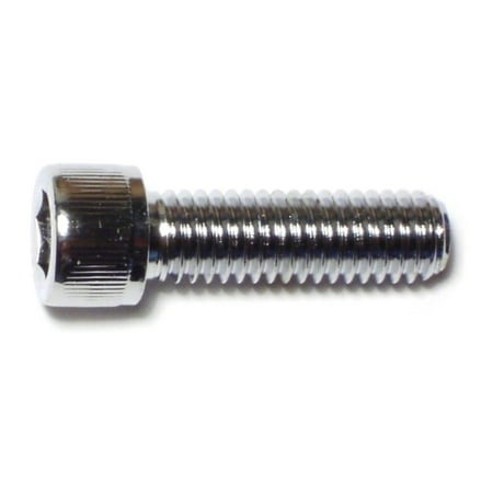 3/8"-16 x 1-1/4" Chrome Grade 8 Knurled Socket Cap Screws SCSKS-126 (10 pcs.)