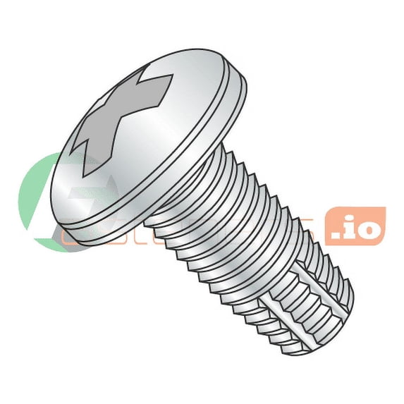 3/8-16 x 1 1/4" Type F Thread Cutting Screws / Phillips / Pan Head / Steel / Zinc (Quantity: 600 pcs)