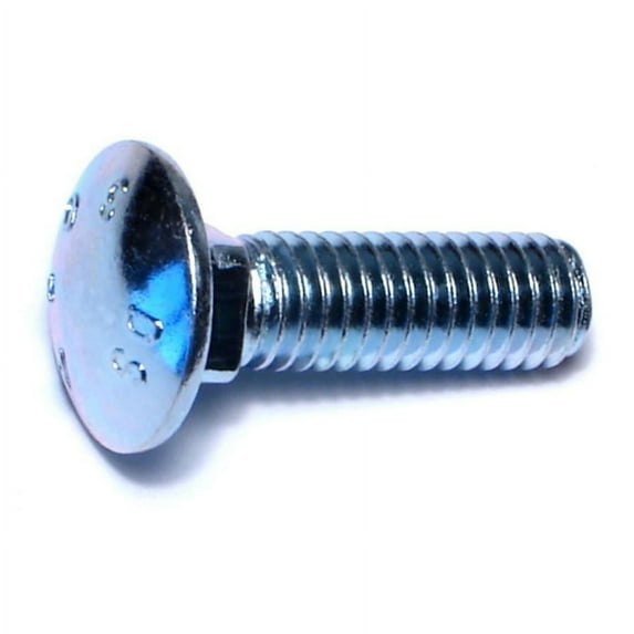 3/8"-16 x 1-1/4" Zinc Grade 2 / A307 Carriage Bolts (100 pcs.)