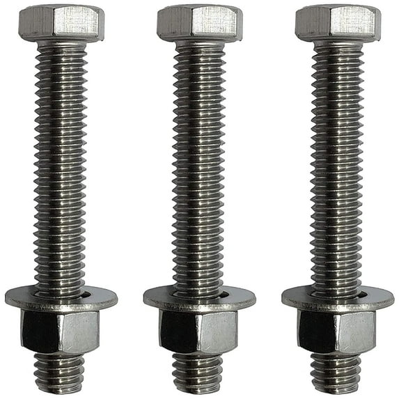 3/8" -16 x 1.5". 304-STAINLESS Steel Bolts, Nuts & WASHERS - 18-8 HEX Head Bolt - 304 Grade