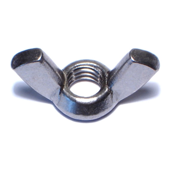 3/8"-16 x 1-7/16" 18-8 Stainless Steel Coarse Thread Cold Forged Wing Nuts WNSS-124