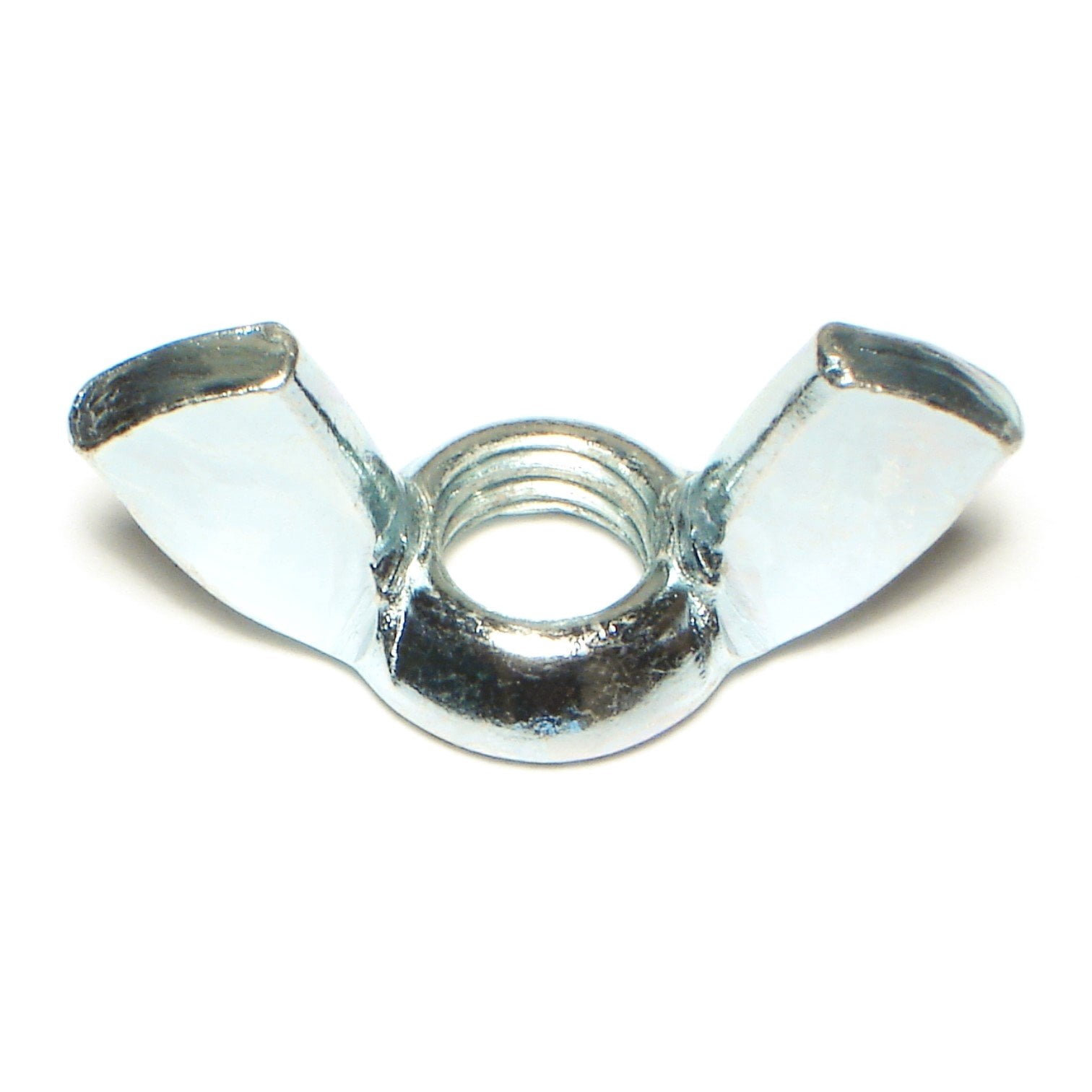 3/8"-16 x 1-7/16" Zinc Plated Steel Coarse Thread Cold Forged Wing Nuts WNS-172