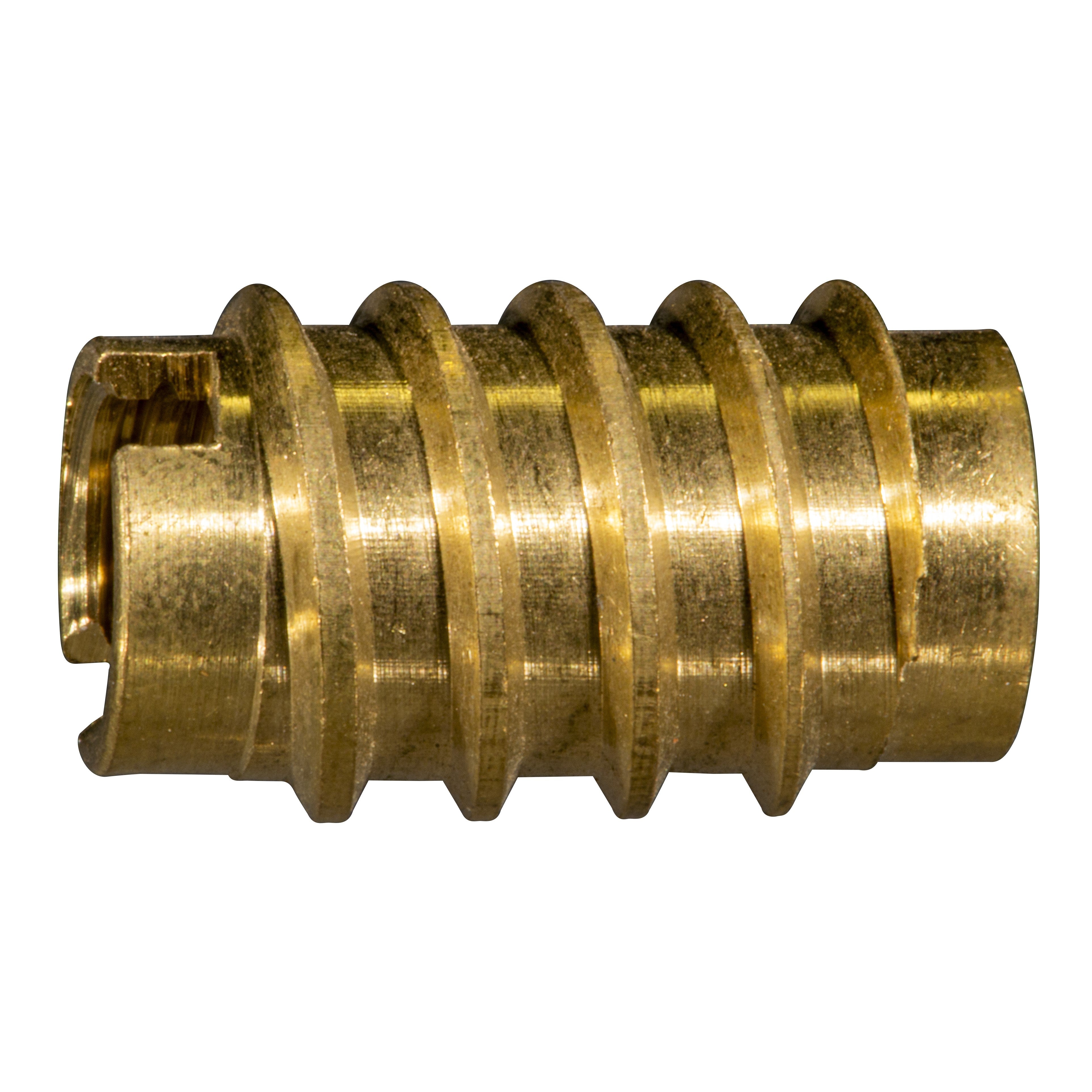 3/8"-16 x 1" Brass Coarse Thread Tapped Wood Inserts (12 pcs.)