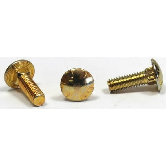 3/8-16 x 1" Carriage Bolts / Full Thread / Grade 8 / Zinc Yellow - 825 Piece Carton
