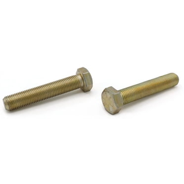 10 Pcs 3/8-16 X 9" Hex Bolt – A307 Zinc Plated, Full Thread Tap Bolt, Brighton Best