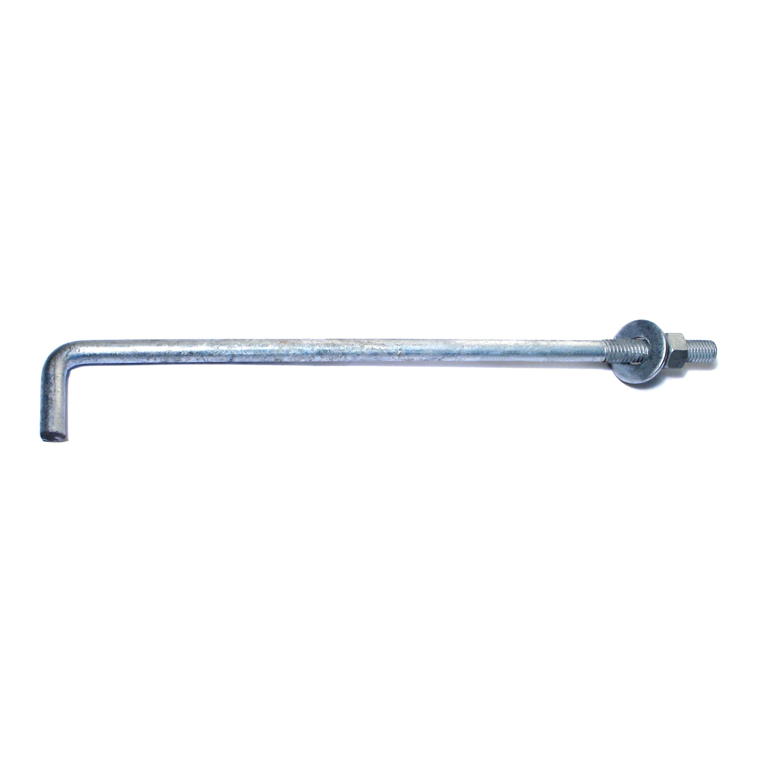 3/8"-16 x 10" Hot Dip Galvanized Anchor Bolts BABS-090 (25 pcs.)