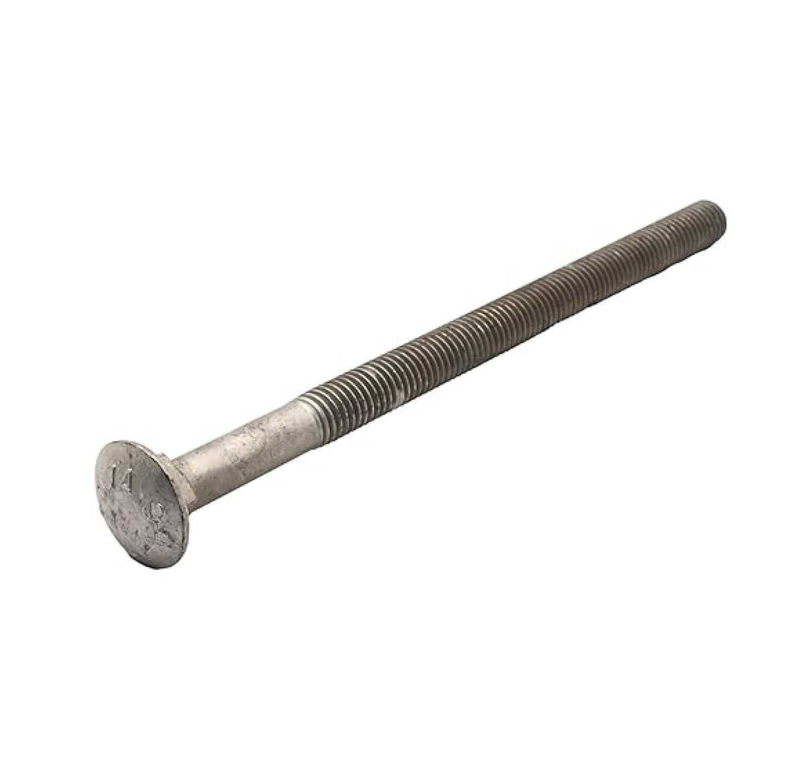 3/8"-16 x 12 (25 Pack) Hot Dipped Galvanized Carriage Bolt Grade 307A for Exterior Use by