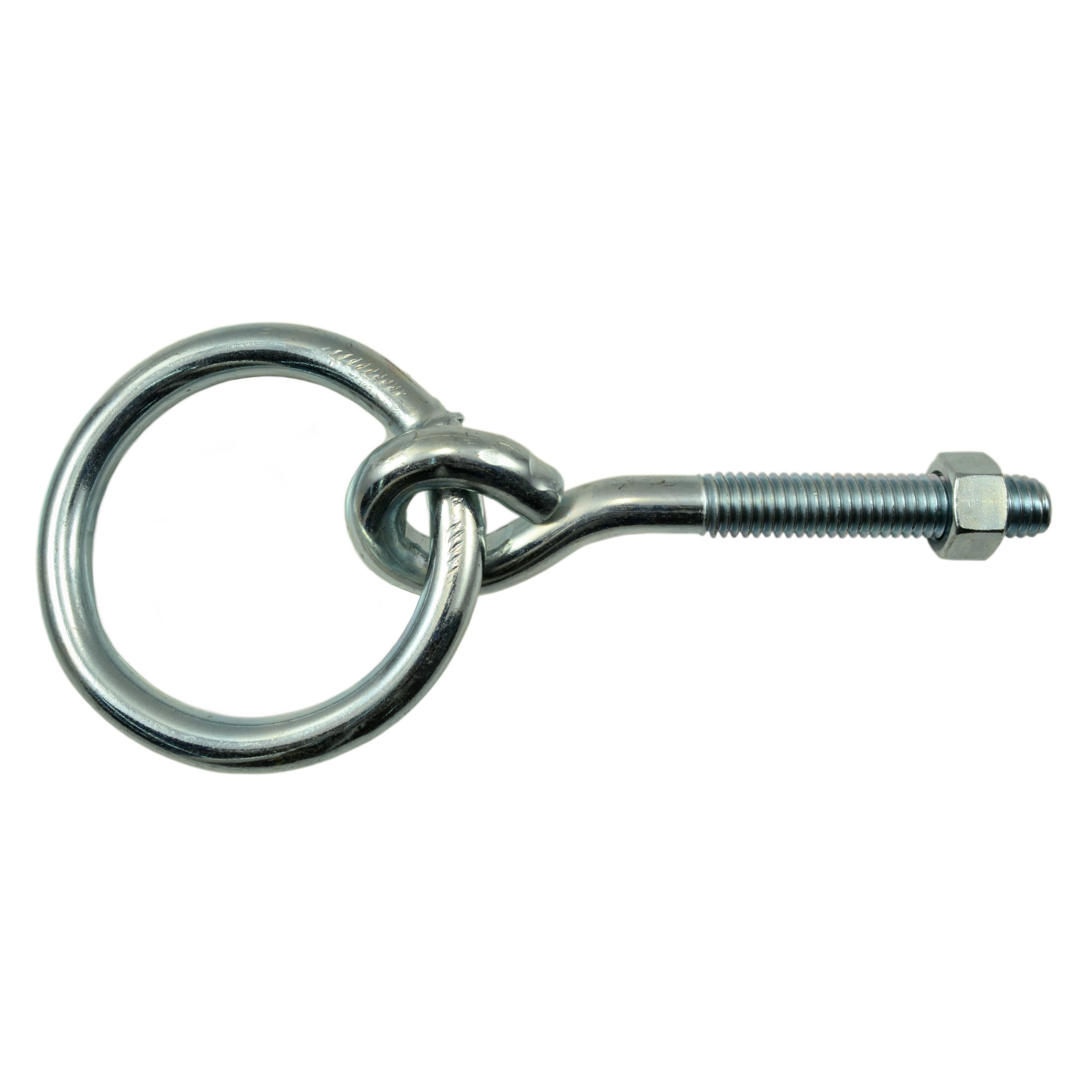 3/8"-16 x 2-1/2" Zinc Machine Screw Hitch Rings (10 pcs.)