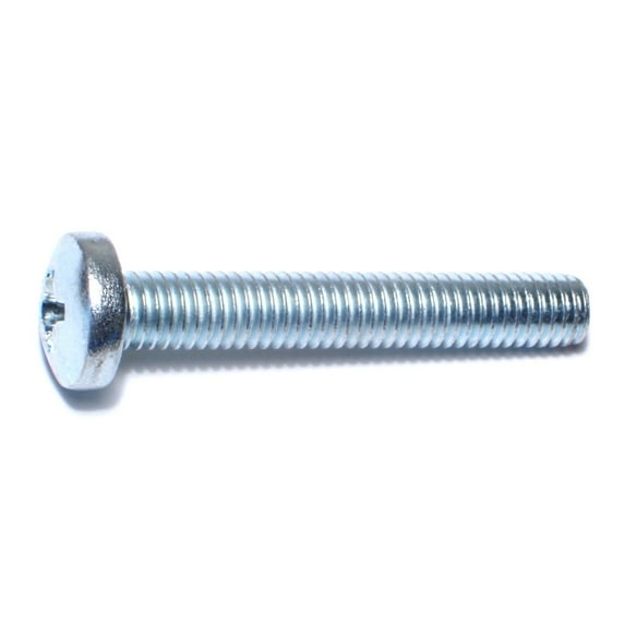 3/8"-16 x 2-1/2" Zinc Phillips Pan Head Machine Screws MSCPS-358 (8 pcs.)