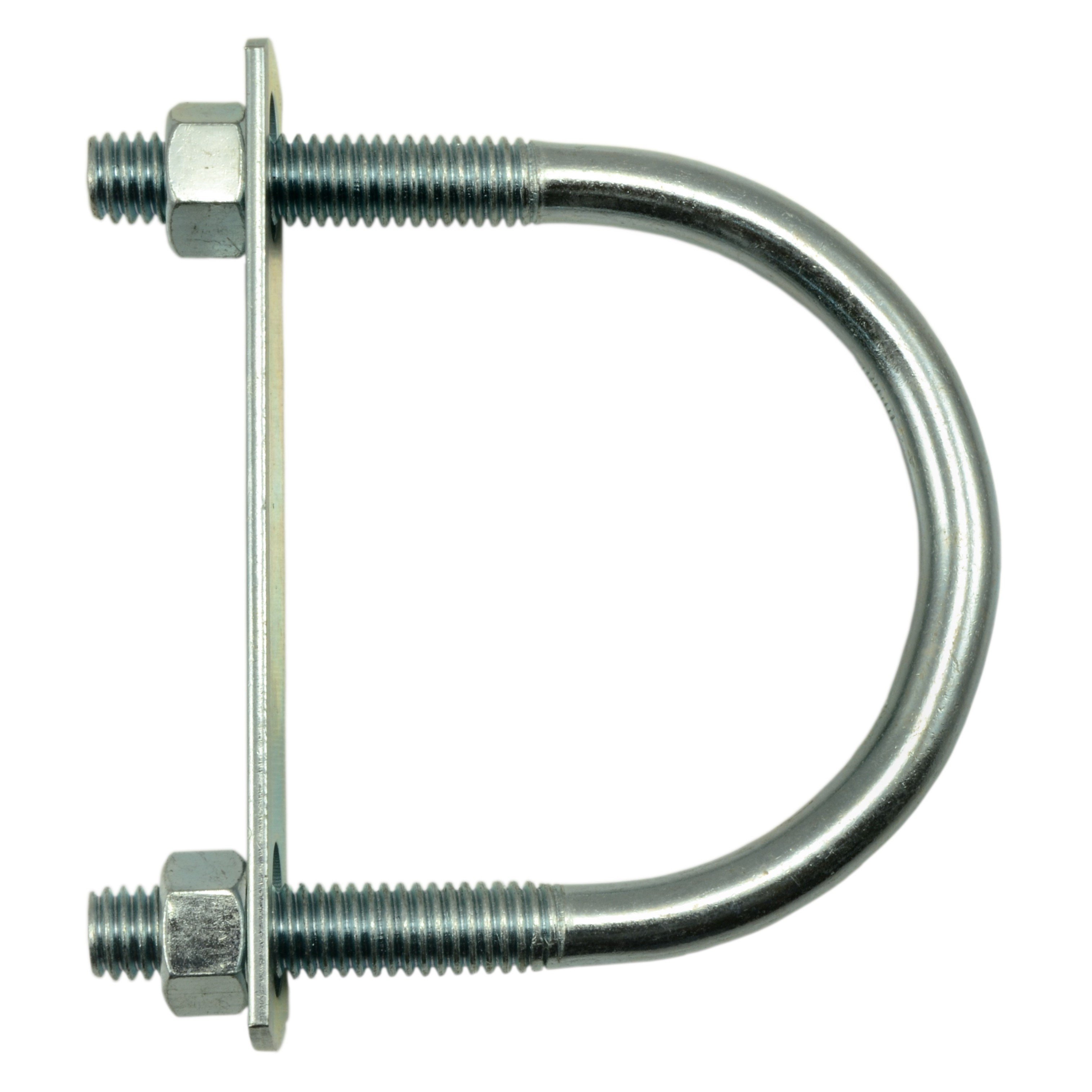 3/8"-16 x 2-1/2" x 3-5/8" Zinc Plated Steel Round U-Bolt (10 pcs.)
