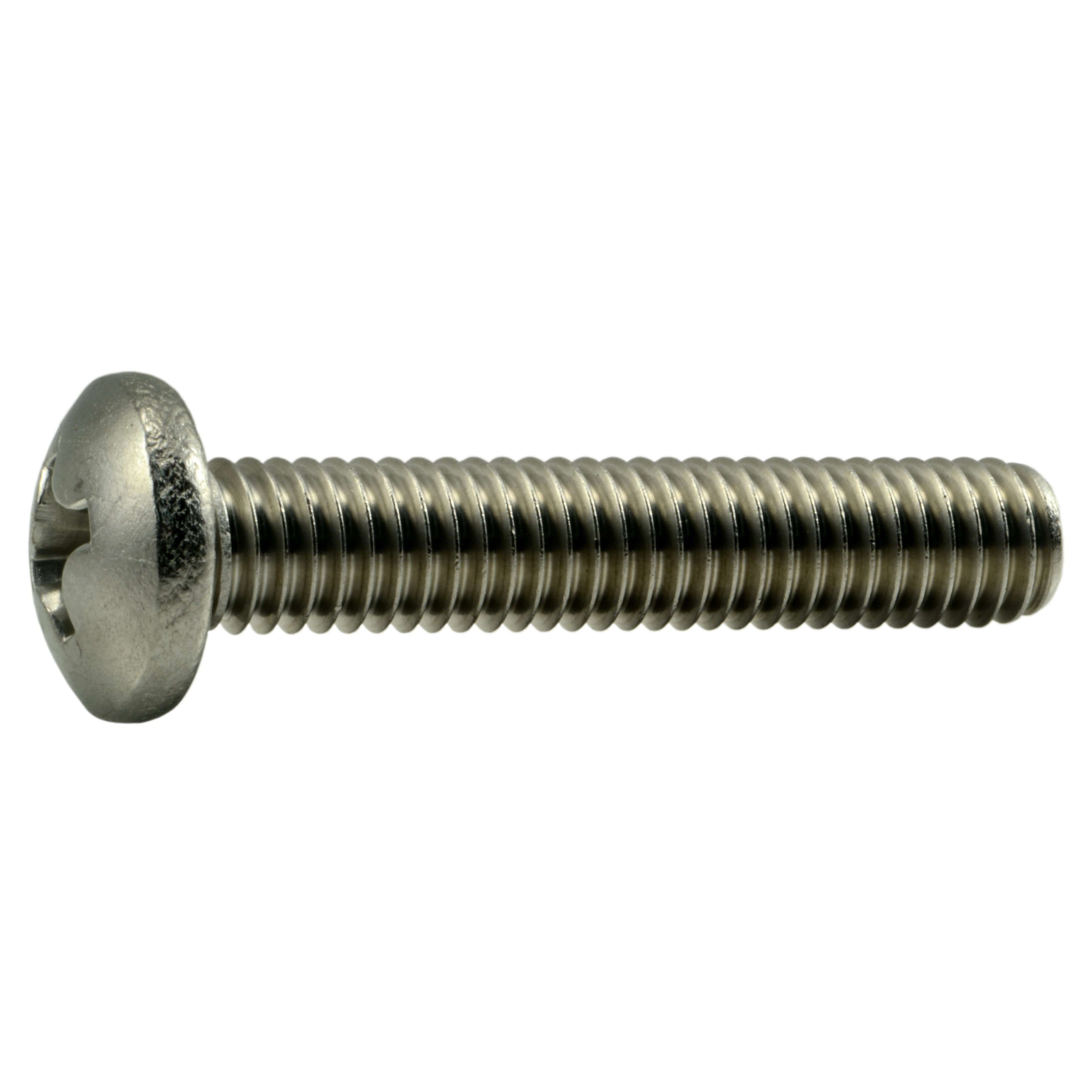 3/8"-16 x 2" 18-8 Stainless Phillips Pan Head Machine Screws (5 pcs.)