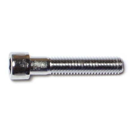 3/8"-16 x 2" Chrome Grade 8 Knurled Socket Cap Screws SCSKS-135 (10 pcs.)