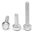 thumbnail image 1 of 3/8"-16 x 2" (FT) Coarse Thread Grade 5 Hex Flange Screw with Serration Medium Carbon Steel Zinc Plated Pk 50, 1 of 1