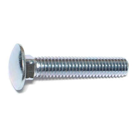3/8"-16 x 2" Zinc Plated Grade 2 / A307 Steel Coarse Thread Carriage Bolts CBS-469