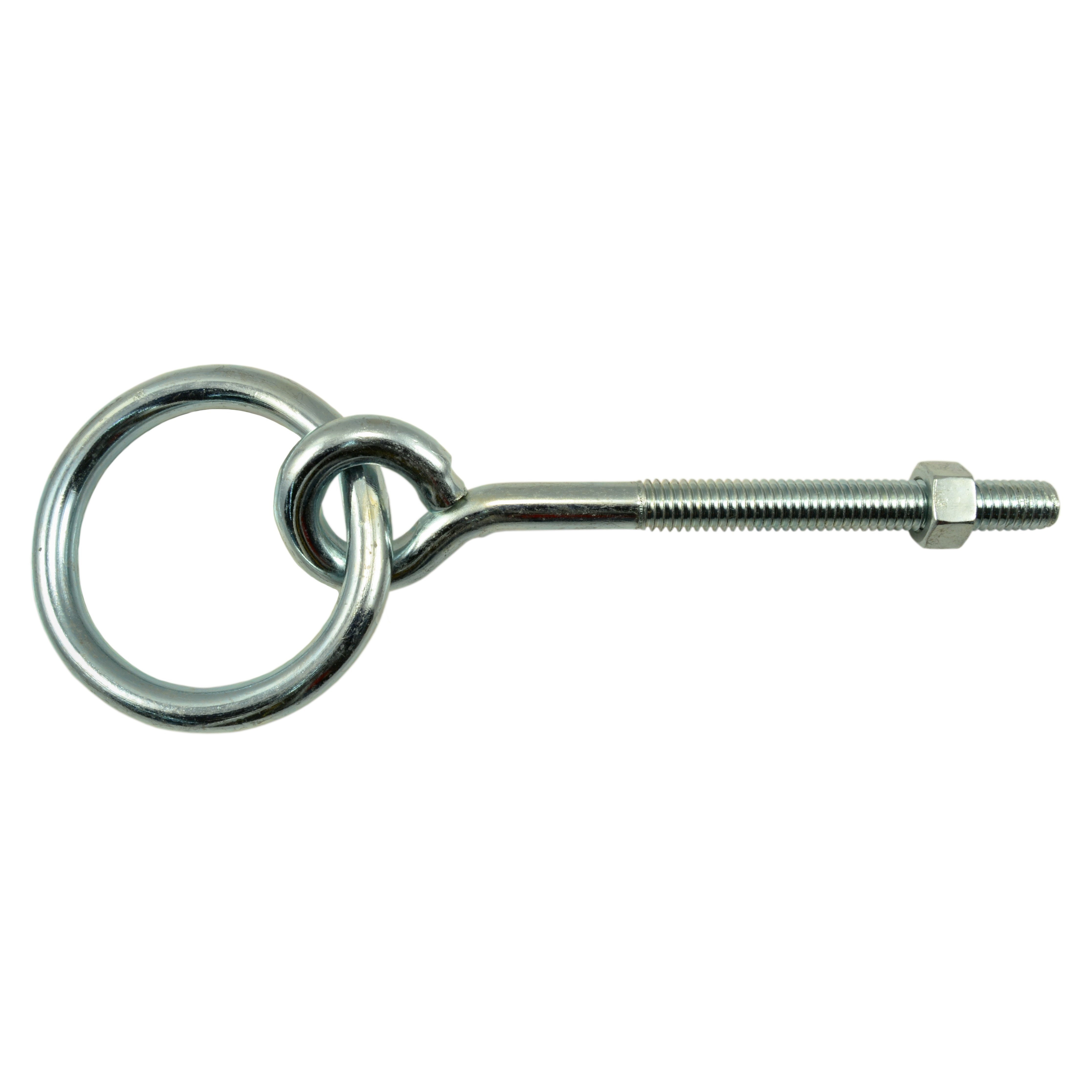 3/8"-16 x 2" x 4" Zinc Machine Screw Hitch Rings (10 pcs.)