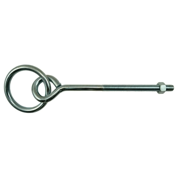 3/8"-16 x 2" x 6" Zinc Machine ScrewHitch Rings (10 pcs.)