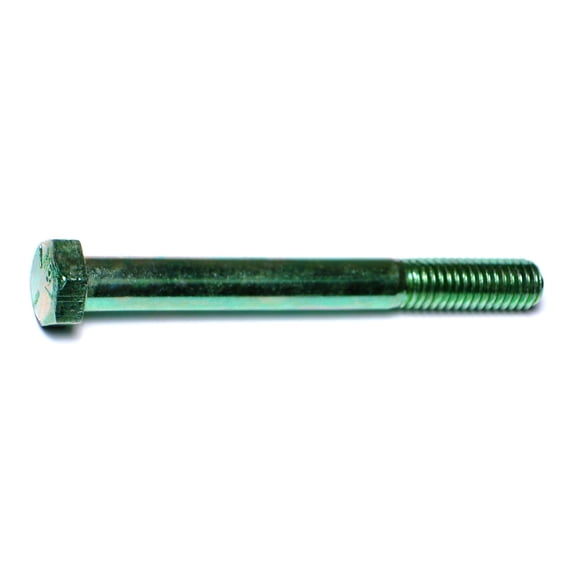 3/8"-16 x 3-1/2" Green Rinsed Zinc Grade 5 Hex Cap Screws (84 pcs.)
