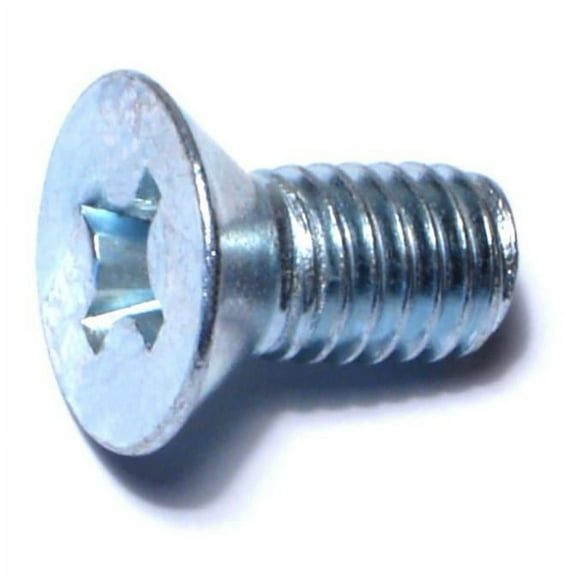 3/8"-16 x 3/4" Zinc Plated Steel Coarse Thread Phillips Flat Head Machine Screws MSCFS-676