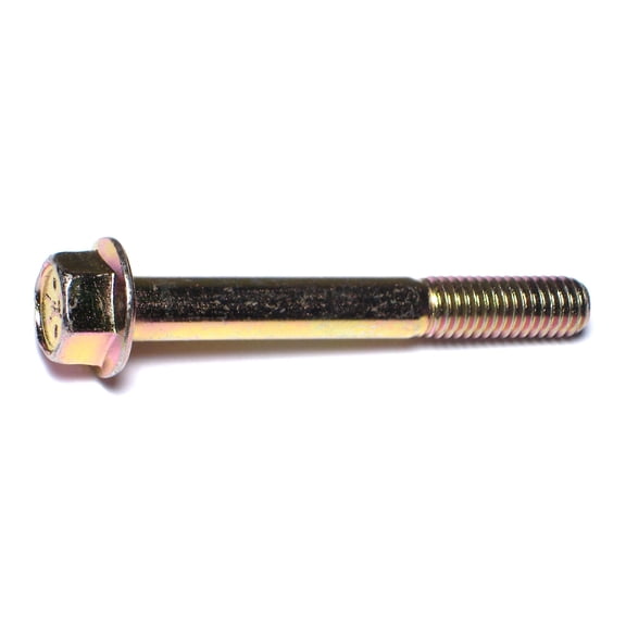 3/8"-16 x 3" Zinc Plated Grade 8 Steel Coarse Thread Hex Washer Head Flange Bolts FBHWS8-090