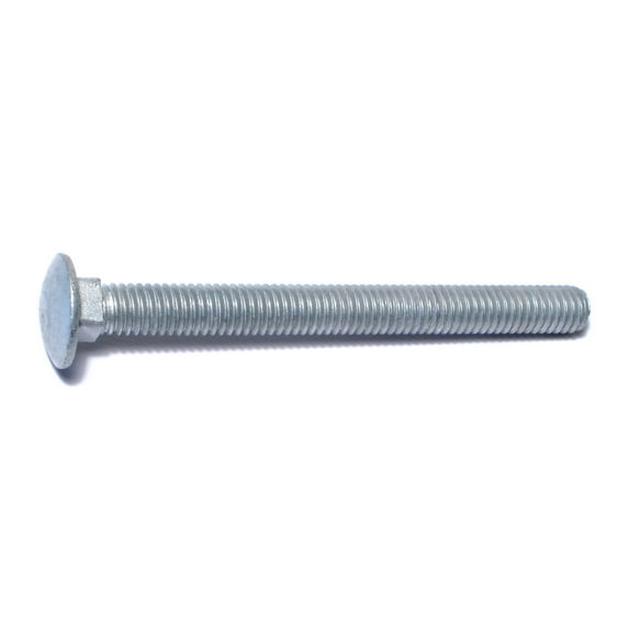 3/8"-16 x 4" Hot Dip Galvanized Grade 2 / A307 Steel Coarse Thread Carriage Bolts CBS-499