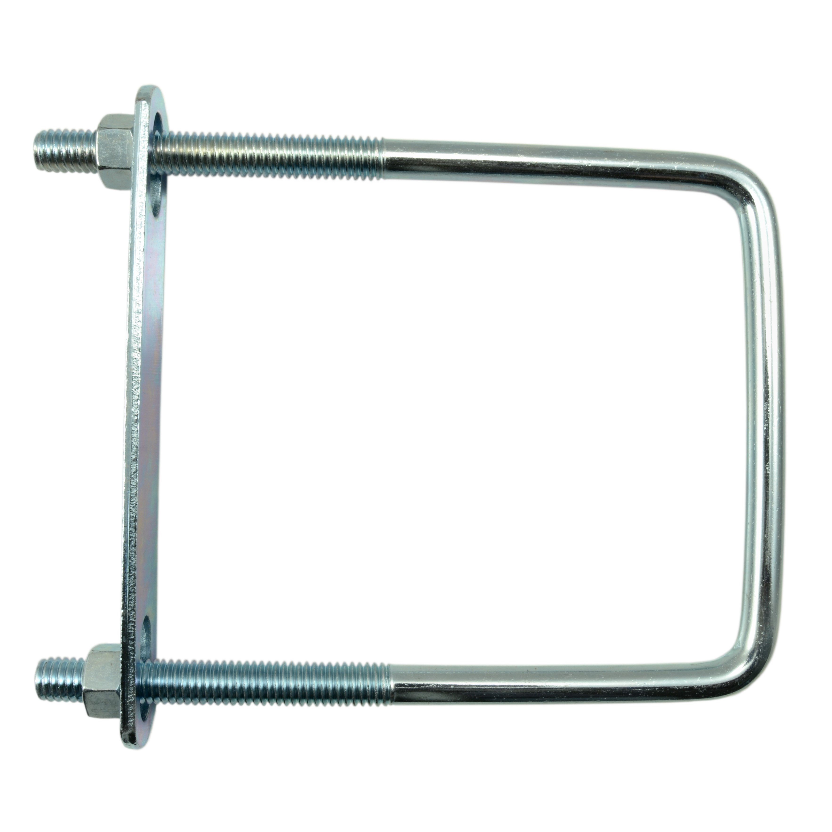 3/8"-16 x 4" x 6" Zinc Plated Steel Square U-Bolt (10 pcs.)