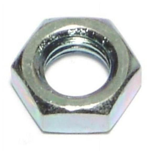 3/8"-16 x 5/8" Zinc Plated Steel Coarse Thread Hex Jam Nuts JNS-159