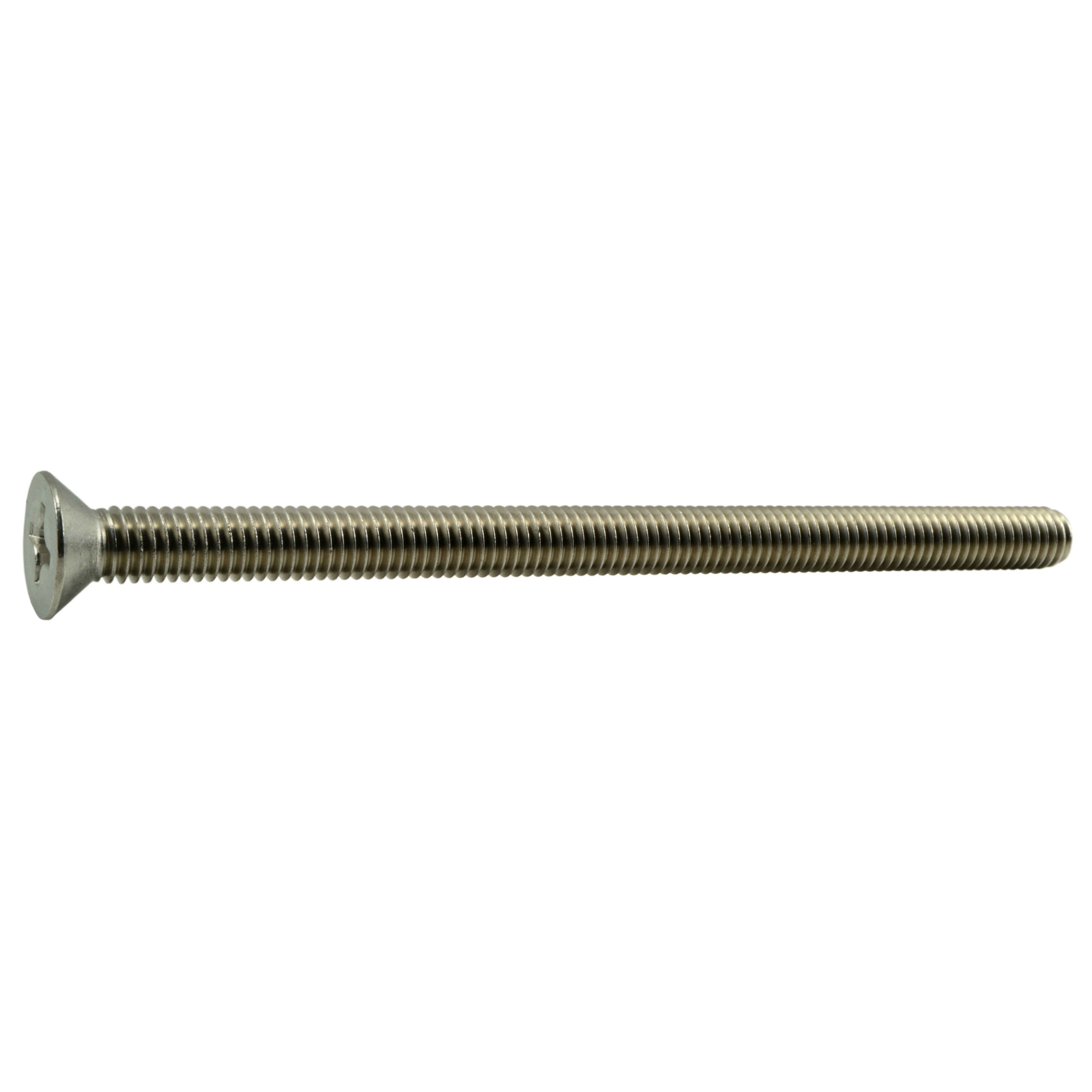 3/8"-16 x 6" 18-8 Stainless Phillips Flat Head Machine Screws (2 pcs.)