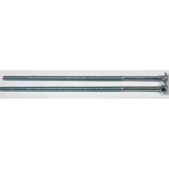3/8-16 x 7 1/2" Carriage Bolts / Partial Thread / Steel / Zinc - 100 Piece Carton