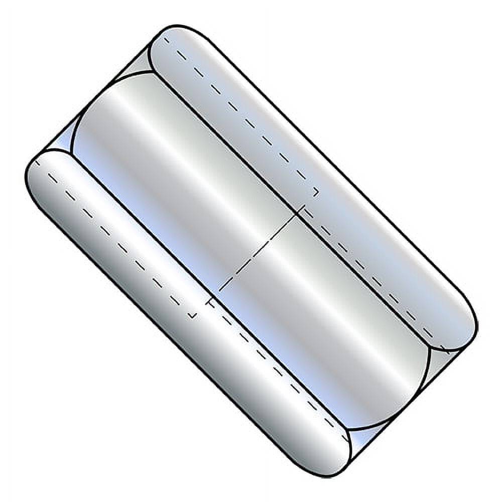 3/8-16X1 Reduced Hex Rod Coupling Nut, 1/4-20, 1/2 Across Flats Zinc (Pack Qty 200) BC-371608NCUPR