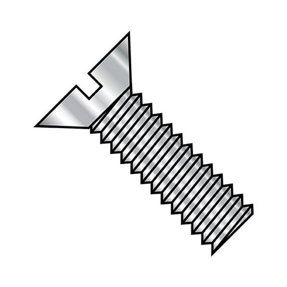 3/8-16X2 1/4 Slotted Flat Machine Screw Fully Threaded 18-8 Stainless Steel (Pack Qty 300) BC-3736MSF188