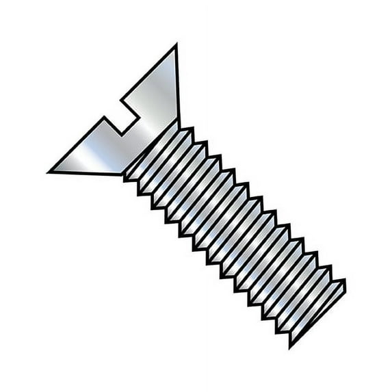 3/8-16X2 3/4 Slotted Flat Machine Screw Fully Threaded Zinc (Pack Qty 400) BC-3744MSF