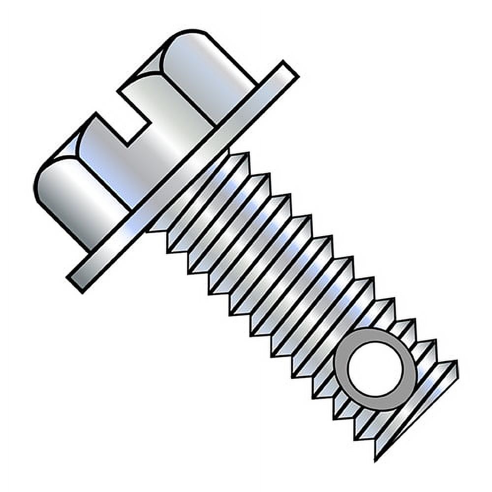 4 Viti Filettatrici 3/8-16 X 3-1/2″ – Testa Esagonale Con Rondella – Acciaio Zincato Grado 2