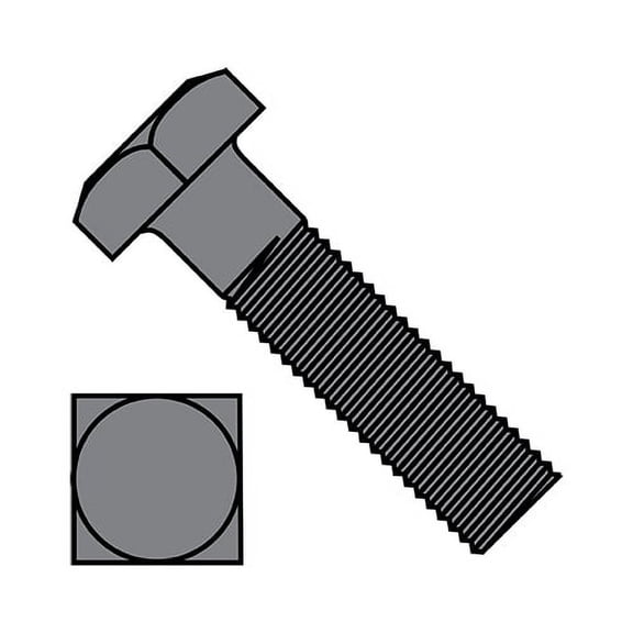 3/8-16X3 Square Head Machine Bolt Plain (Pack Qty 250) BC-3748BMQ