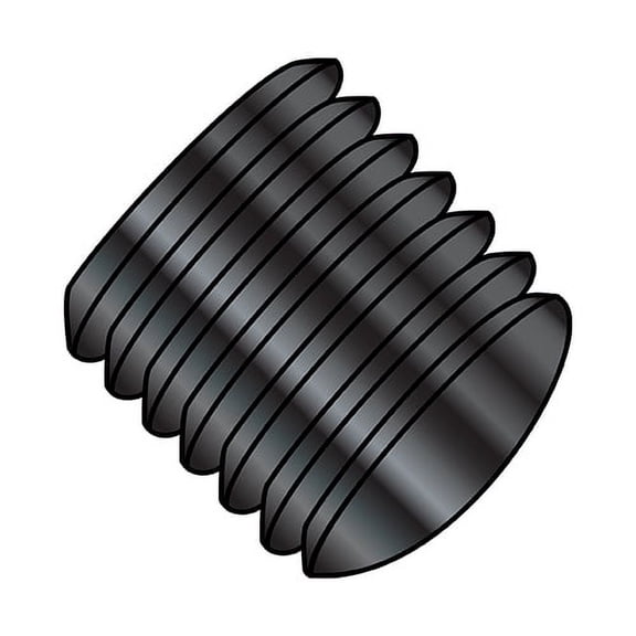 3/8-16X5/8 Coarse Thread Socket Set Screw Oval Point Plain (Pack Qty 100) BC-3710SSO